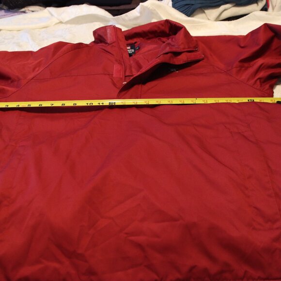 Men's Chaps Burgundy Golf Wind Shirt Removable Sleeves Large - Picture 7 of 15